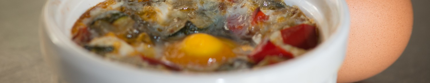 Oeufs cocotte à la ratatouille