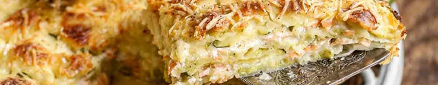 Gratin de ravioles et courgettes