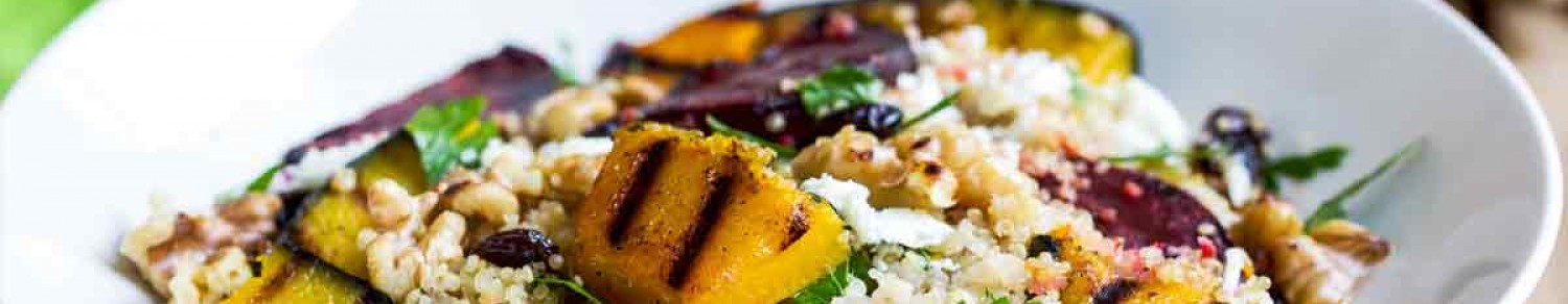 Salade de quinoa et légumes grillés